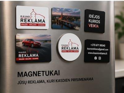 Magnetukai - Reklaminiai ir suvenyriniai magnetukai. Taip pat magnetukai-kalendoriai.