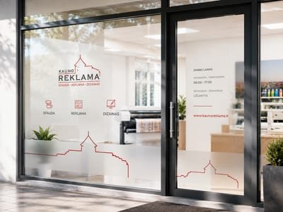 Ploteriavimas - Lipnios plėvelės išpjaustymas pagal jūsų maketą. 59 spalvos, nuo 1,50 €/m².
