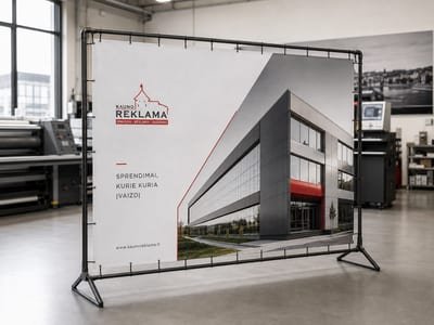 Tentai - Reklaminiai tentai su fotospauda. Neriboto dydžio.
